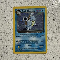 Pokemon TCG Dark Blastoise Holo Rare 3/82 Team Rocket Unlimited 70 HP Card - Image 1