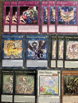 YuGiOh 70 Card Purrely & Melffy Deck w/ Link XYZ Extra & Side Deck - Image 2