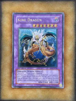 Yugioh King Dragun FET-EN036 Ultimate Rare 1st Ed VLP - Image 1