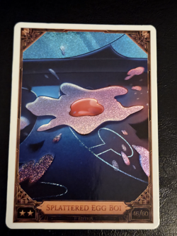 Hazbin Hotel Season 2 1st Edition Card - Splattered Egg Boi 46/60 - Foil - Image 1