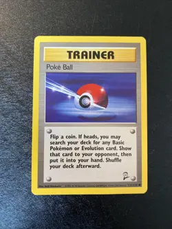 Trainer Poke Ball 121/130 Base Set 2 Pokemon Card - Image 1