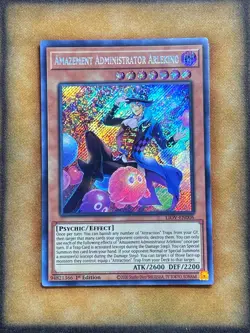 Yugioh Amazement Administrator Arlekino LIOV-EN006 Secret Rare 1st Ed NM - Image 1