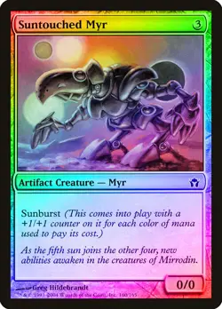 Suntouched Myr FOIL Fifth Dawn PLD Artifact Common MAGIC MTG CARD ABUGames - Image 1