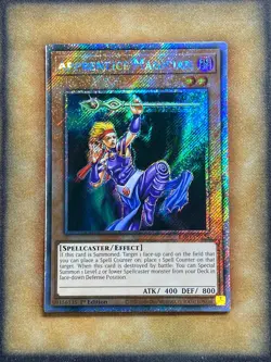 Yugioh Apprentice Magician RA03-EN124 Platinum Secret Rare 1st Ed NM - Image 1
