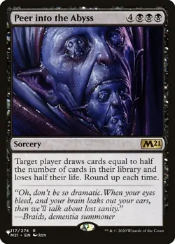 MTG The List (MB2) Peer into the Abyss #M21-117 - Image 1