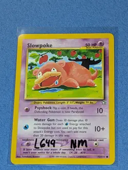 Pokemon TCG Nm Slowpoke Neo Genesis 73/111 Regular Unlimited Common Wotc - Image 1