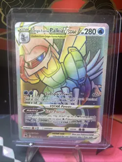 Origin Forme Palkia Vstar Rainbow 2022 Pokemon Astral Radiance 192/189 - Image 1