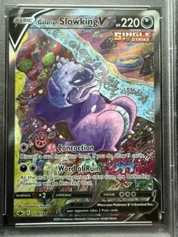 Pokemon Galarian Slowking V (Alternate Full Art) 179/198 Chilling Reign PSA 10 - Image 2