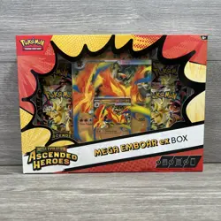 Pokemon Mega Evolution Ascended Heroes Mega Emboar EX Box New Sealed #2 - Image 1