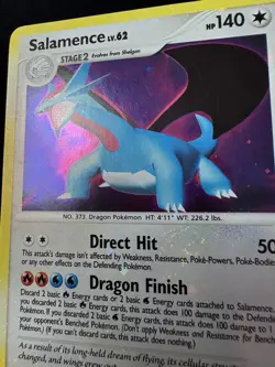 Holo Bleed Swirl 💫2007 Salamence 18/132 Secret Wonders Pokemon TCG - Image 2