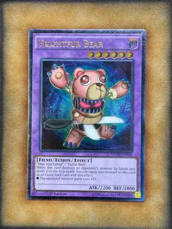 Yugioh Frightfur Bear NECH-EN046 Ultimate Rare 1st Ed NM - Image 1