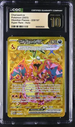 Pokemon Charizard ex 228/197 Ultra Rare Obsidian Flames - CGC 10 PRISTINE - Image 1