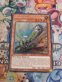 Yu-Gi-Oh! Infinitrack Trencher INCH-EN005 1st Edition Secret Rare - Image 1