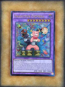 Yugioh Frightfur Chimera CROS-EN043 Ultimate Rare 1st Ed LP - Image 1