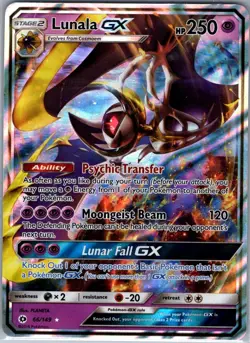 Lunala GX 66/149 SM Base Set - Pokemon Card - NM - Image 1