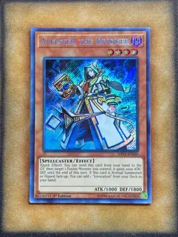 Yugioh Aleister the Invoker SHVA-EN040 Secret Rare 1st Ed NM - Image 1