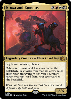 Kroxa and Kunoros FOIL March of the Machine NM Mythic Rare CARD ABUGames - Image 1