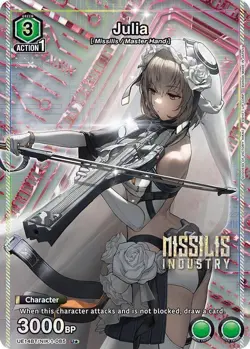 Julia 085 U* GODDESS OF VICTORY NIKKE Union Arena English Card Official - Image 1