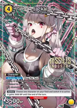 Jackal 023 R* GODDESS OF VICTORY NIKKE Union Arena English Card Official - Image 1