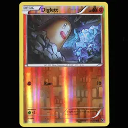 Pokemon TCG Diglett 36/124 Fates Collide Common Reverse Holo Card 2016 LP - Image 1