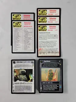 Star Wars CCG - Tatooine - Complete C/UC Set w/ Checklist and Rules - 65 Cards - Image 1