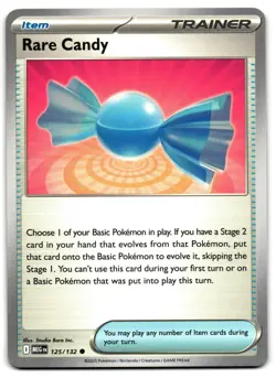 Rare Candy 125/132 - Mega Evolution Common Pokemon TCG - M/LP Card - Image 1