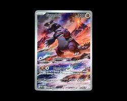 Pokemon Groudon Full Art Holo Illustration Rare 199/182 SV04 Paradox Rift Card - Image 1