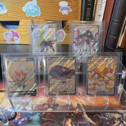 Pokemon TCG Full Art Shiny EX 5 Card Lot Alakazam Ex +4 More NM-Mint Cards - Image 1