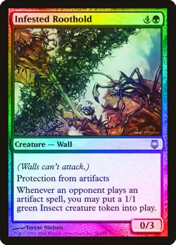 Infested Roothold FOIL Darksteel PLD Green Uncommon MAGIC MTG CARD ABUGames - Image 1