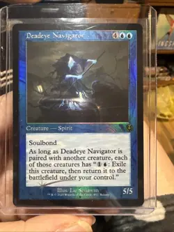 1x MTG Deadeye Navigator *FOIL* Retro Innistrad PROMO Rare! NM Mint - Image 1