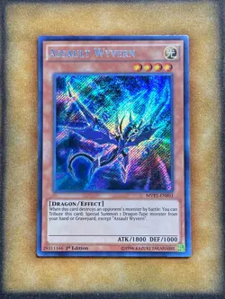 Yugioh Assault Wyvern MVP1-ENS03 Secret Rare 1st Ed NM - Image 1