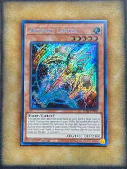 Yugioh Artifact Lancea RA01-EN006 Secret Rare 1st Ed NM - Image 1