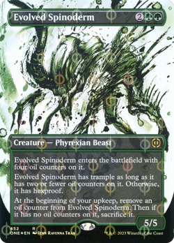 Evolved Spinoderm Showcase StepandCompleat 452 FOIL Phyrexia All Will Be One NM - Image 1