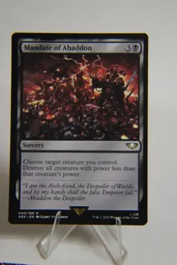 Mandate of Abaddon 40 Warhammer Commander NM English 1053 - Image 1