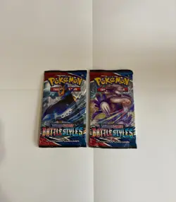 Pokemon Sword and Shield Battle Styles Trading Card Game Sealed Pack of 2 - Image 1