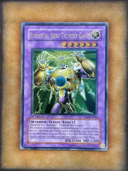 Yugioh Elemental Hero Thunder Giant TLM-EN036 Ultimate Rare 1st Ed NM - Image 1