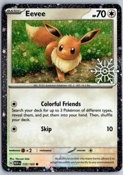 Eevee (Holiday Calendar) 133/165 Holo Miscellaneous Cards & Products Pokemon NM - Image 1