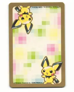 Pichu No. 172 Joker 1999 Pokemon Poker Card Japanese LP - Image 2