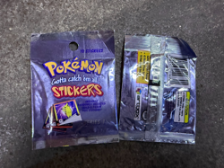 1999 Pokemon Artbox Stickers Series 1 Factory Sealed Booster Pack Lot of 2 - Image 1