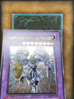 Yugioh Elemental Hero Shining Flare Wingman EEN-EN036 Ultimate Rare 1st EURO NM - Image 3