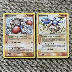 Hitmonchan 24/115 & Hitmontop 26/115 - ex Unseen Forces Mint/NM Pokemon Cards - Image 1