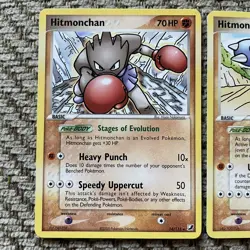 Hitmonchan 24/115 & Hitmontop 26/115 - ex Unseen Forces Mint/NM Pokemon Cards - Image 2