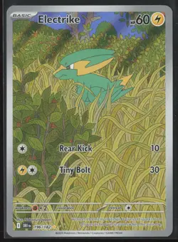 ELECTRIKE 196/182 ILLUSTRATION RARE DESTINED RIVALS POKEMON NM/M - Image 1