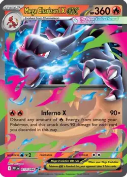 Mega Charizard X ex - [ 013/094 ] - Double Rare - Pokemon ME02 Phantasmal Flames - Image 1