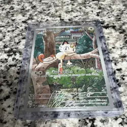 Pokemon Meowth Me02: Phantasmal Flames 106/094 Illustration Rare Holo 2025 - Image 2
