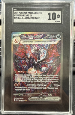 2024 Pokemon Charizard ex 234/091 SV: Paldean Fates Holo SGC 10 - Image 1