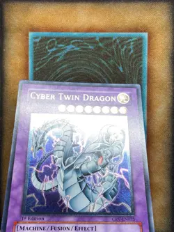 Yugioh Cyber Twin Dragon CRV-EN035 Ultimate Rare 1st Ed NM - Image 2