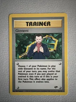Giovanni 104/132 Pokemon Gym Challenge 2000 | Non-Holo Rare | Vintage WotC | LP - Image 1