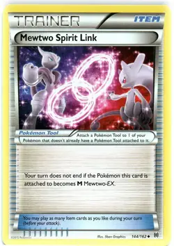 Mewtwo Spirit Link 144/162 Uncommon BREAKthrough Pokemon Near Mint - Image 1