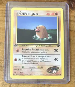 Pokemon TCG Brock’s Diglett #67/132 Non Holo 1st Edition Vintage 1999-2000 - Image 1